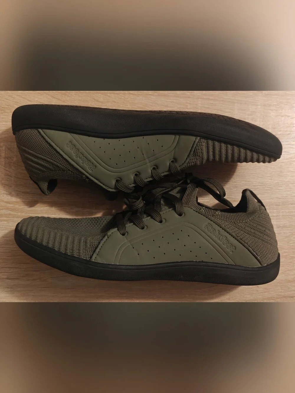 RELXFEET Barefoot Shoes Men's Size US 9.5 / EU 43 Green Minimalist Sneakers
